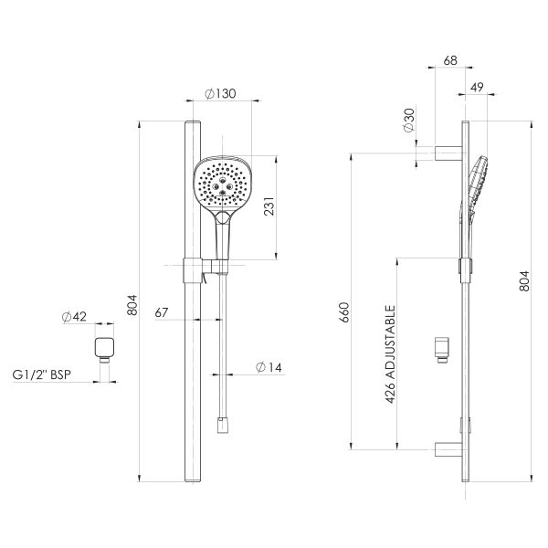 Nuage Rail Shower