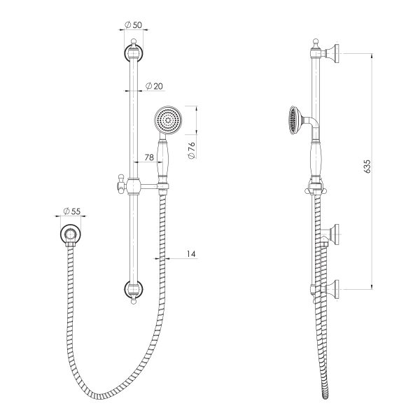 Cromford Rail Shower