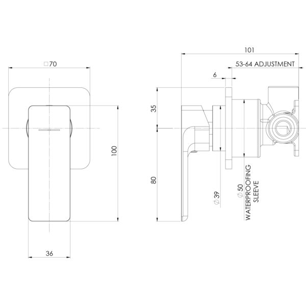 Gloss MKII SwitchMix Shower / Wall Mixer (Complete Kit)