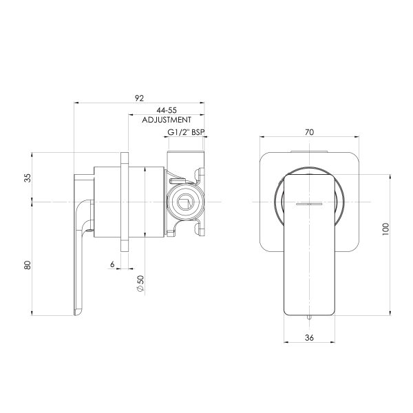 Gloss MKII SwitchMix Shower / Wall Mixer (Complete Kit)