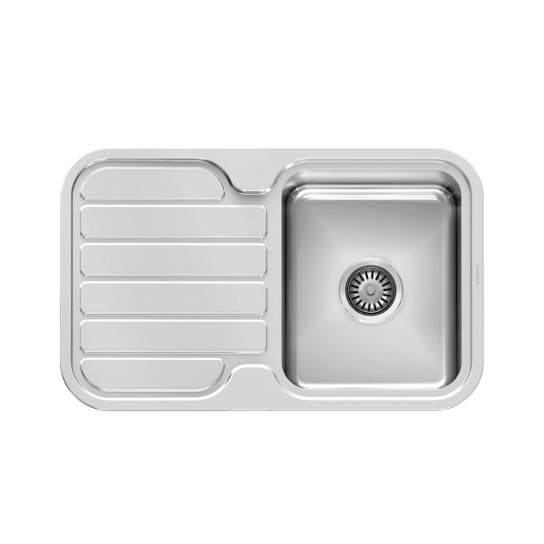 1000 Series Single Bowl Sink with Drainer and No Taphole