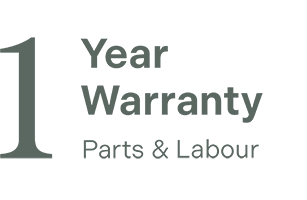 1 Year Warranty Parts &amp; Labour