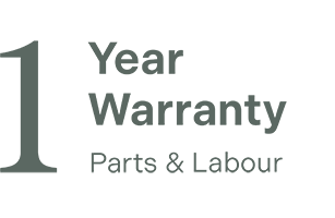 1 Year Warranty Parts &amp; Labour