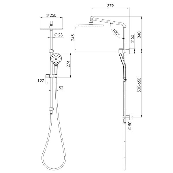 Ormond Twin Shower