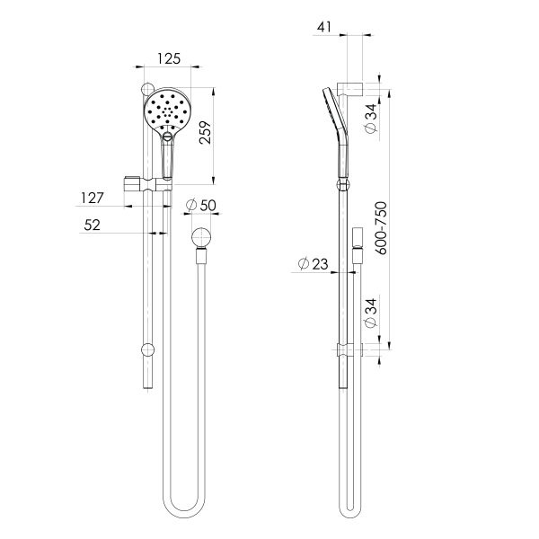 Ormond Rail Shower