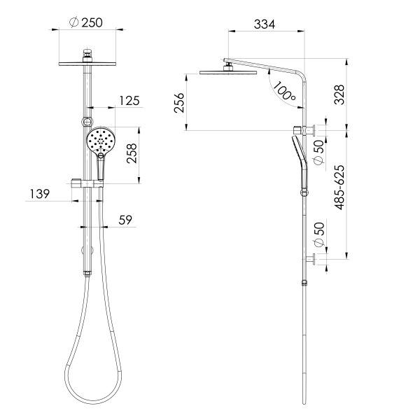 Oxley Twin Shower