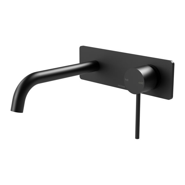Vivid Slimline SwitchMix Wall Basin / Bath Mixer Set 180mm (Complete Kit)