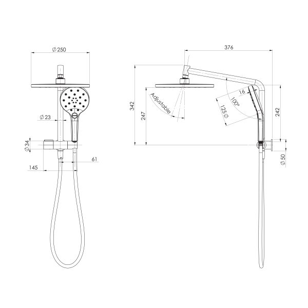 Ormond Compact Twin Shower