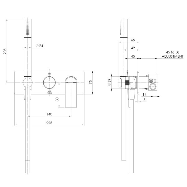 Teel Wall Shower System