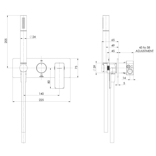 Gloss MKII Wall Shower System