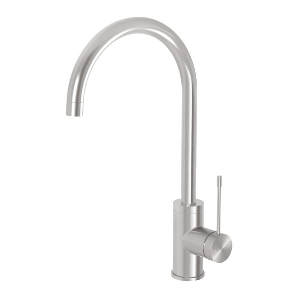 Vivid Slimline SS 316 Sink Mixer 200mm Gooseneck - Lead Free