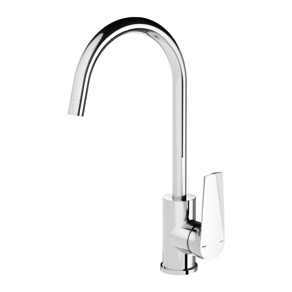 Arlo Sink Mixer 200mm Gooseneck - 6 Star - Lead Free