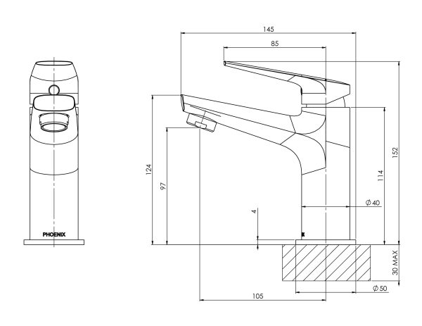 Arlo Basin Mixer - 6 Star - Lead Free