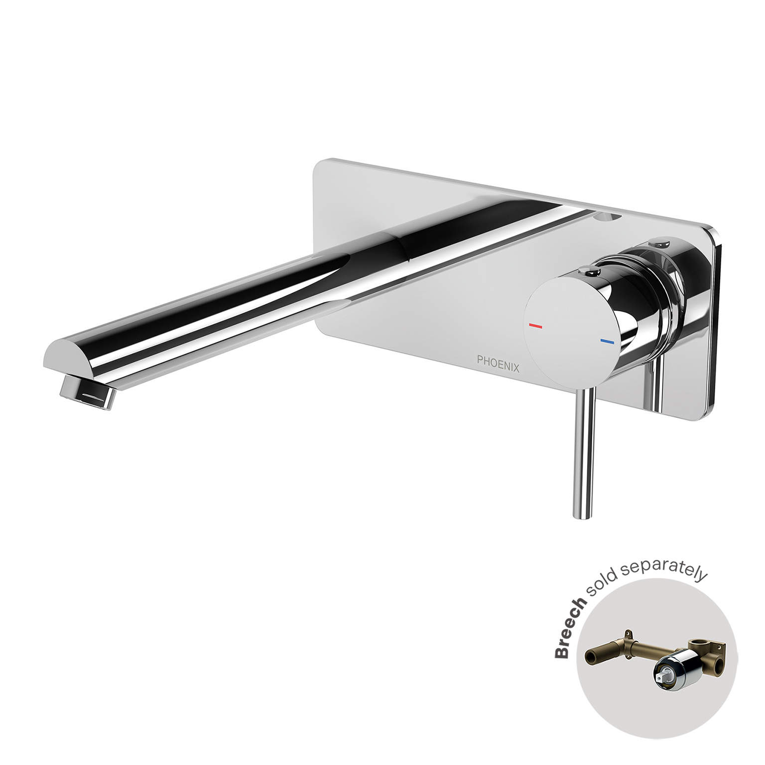 Pina Wall Basin / Bath Mixer Set 180mm Trim Kit Only - 6 Star - Lead Free