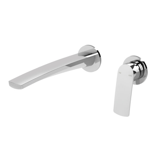 Mekko SwitchMix Wall Basin / Bath Mixer Set 200mm Round Plates (Complete Kit) - Lead Free