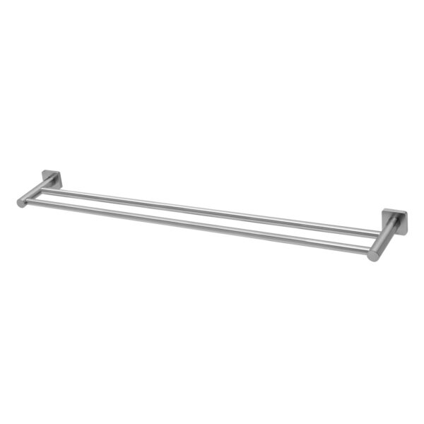 Radii SS 316 Double Towel Rail 800mm Square Plate