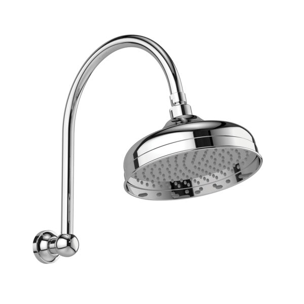 Cromford High-Rise Shower Arm and Rose 210mm