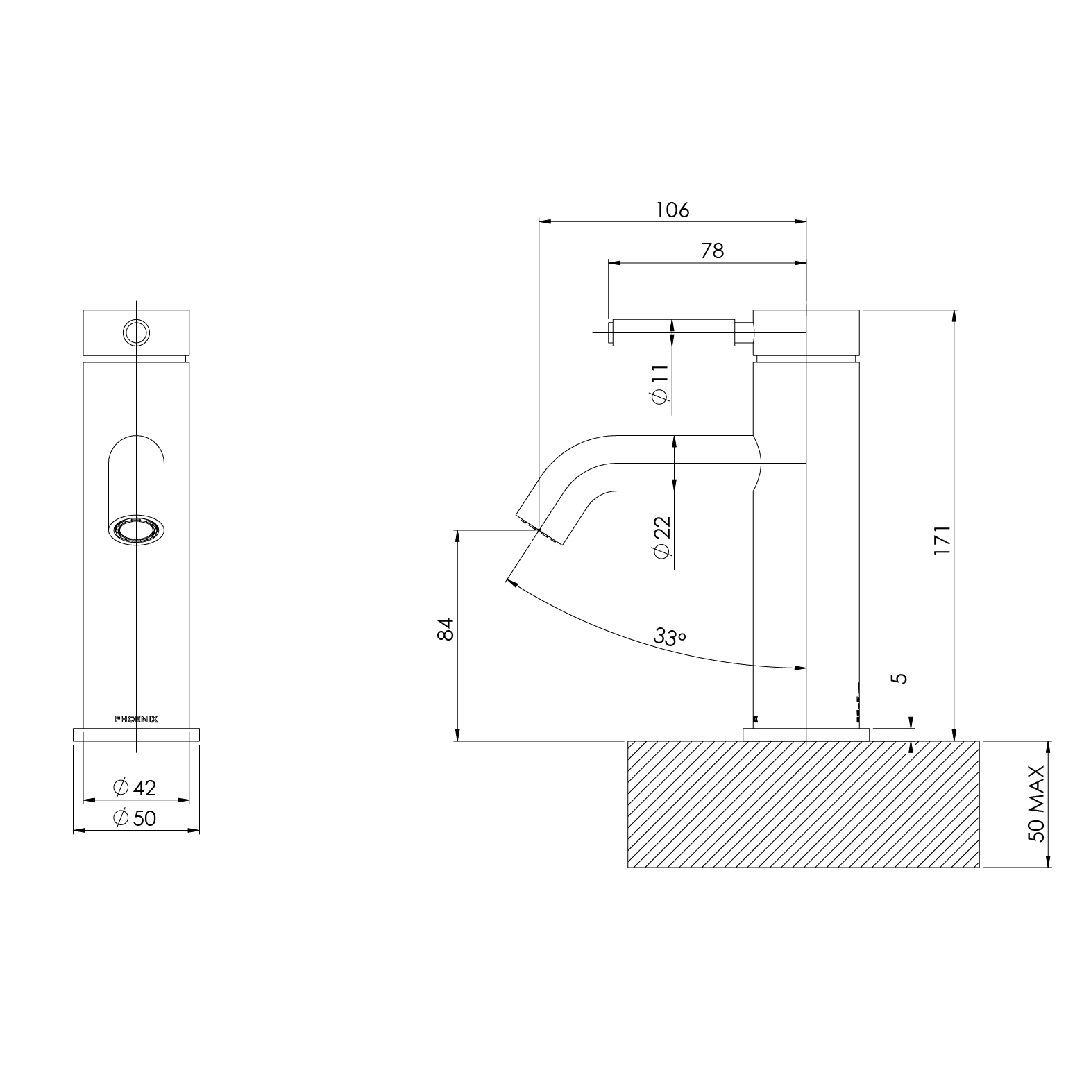 Vivid MKII Compact Twin Shower - Phoenix Tapware